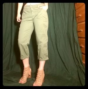 SOLD White Stag Cargo army green capris
